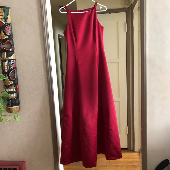 Apple Red Bridesmaid Dress -8 - Picture 2 of 8